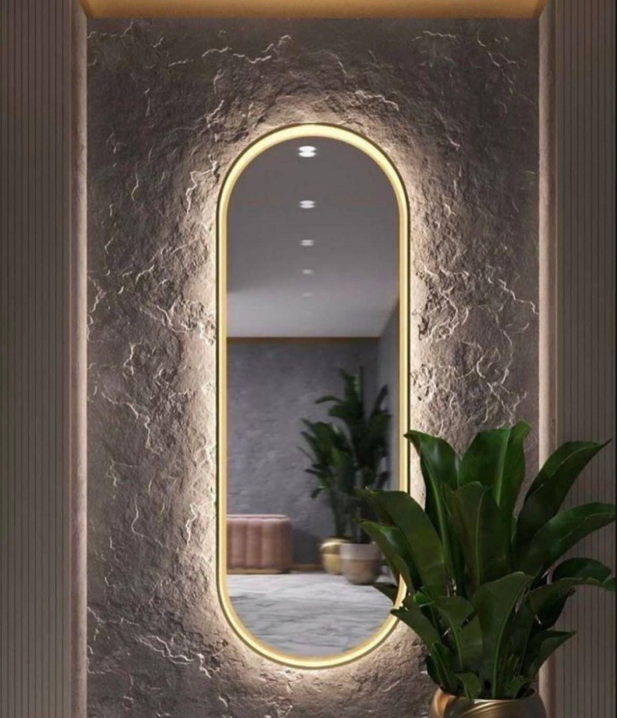 Kapsül Oval Lüks LED Ayna